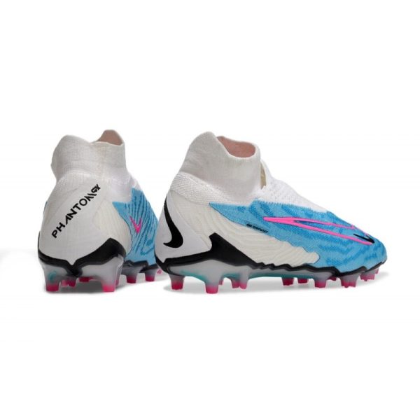 Chaussures Nike Phantom GX Elite DF FG Bleu Baltique Rose Blanc Bleu Laser