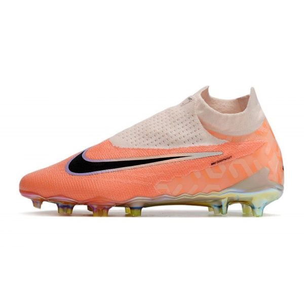 Chaussures Nike Phantom GX Elite DF FG Goyave Givré Noir Orange Total