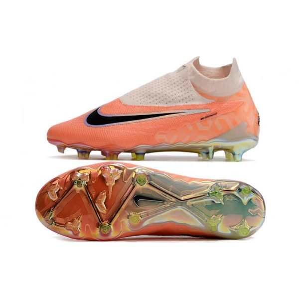 Chaussures Nike Phantom GX Elite DF FG Goyave Givré Noir Orange Total