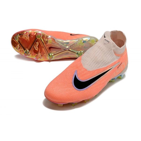 Chaussures Nike Phantom GX Elite DF FG Goyave Givré Noir Orange Total