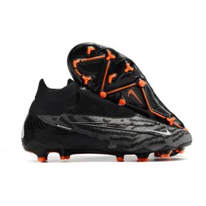Chaussures Nike Phantom GX Elite DF FG Noir Blanc Sommet Gris Fumée