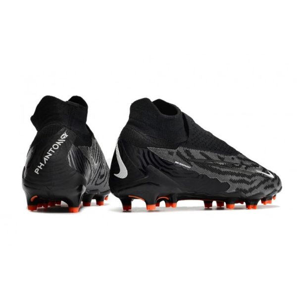 Chaussures Nike Phantom GX Elite DF FG Noir Blanc Sommet Gris Fumée