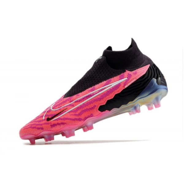 Chaussures Nike Phantom GX Elite DF FG Rose Noir