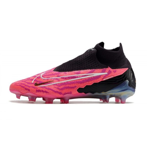 Chaussures Nike Phantom GX Elite DF FG Rose Noir