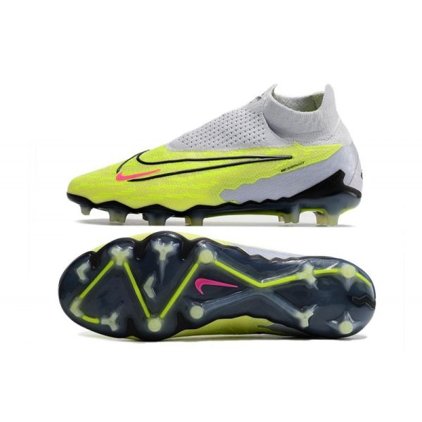 Chaussures Nike Phantom GX Elite DF FG Volt Très Pâle Gridiron Raisin Très Pâle