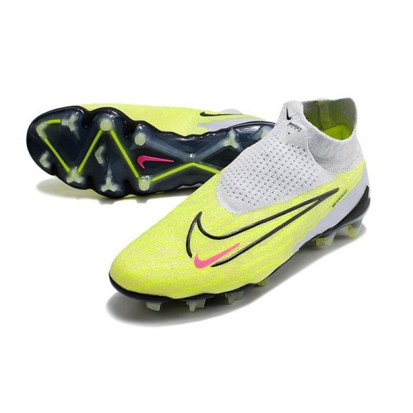 Chaussures Nike Phantom GX Elite DF FG Volt Très Pâle Gridiron Raisin Très Pâle