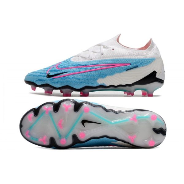 Chaussures Nike Phantom GX Elite FG Bleu Baltique Rose Blanc Bleu Laser