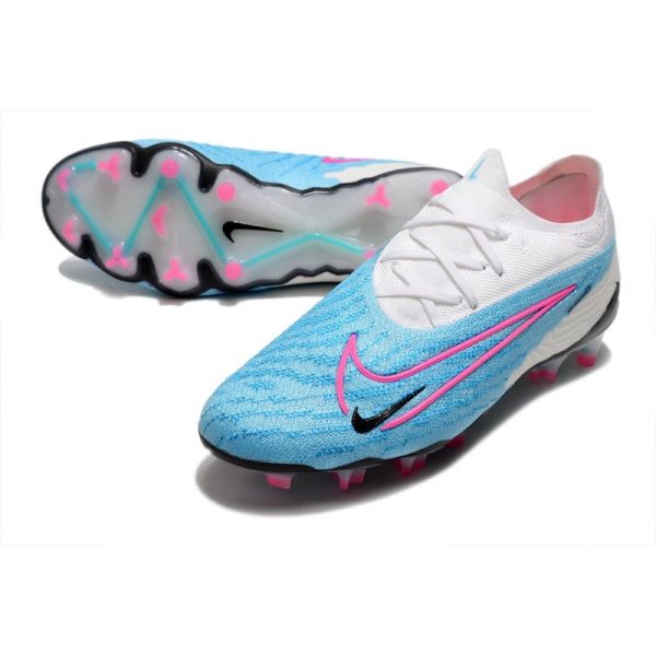 Chaussures Nike Phantom GX Elite FG Bleu Baltique Rose Blanc Bleu Laser