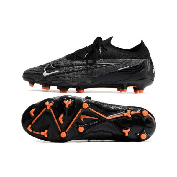 Chaussures Nike Phantom GX Elite FG Noir Blanc Sommet Gris Fumée