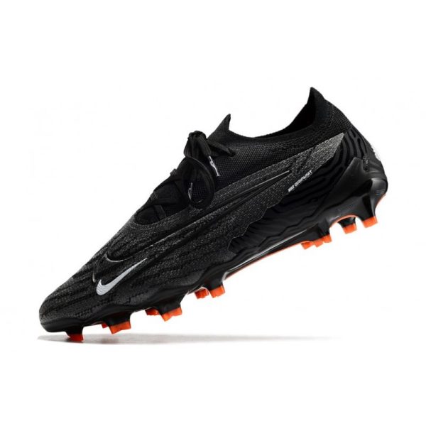 Chaussures Nike Phantom GX Elite FG Noir Blanc Sommet Gris Fumée
