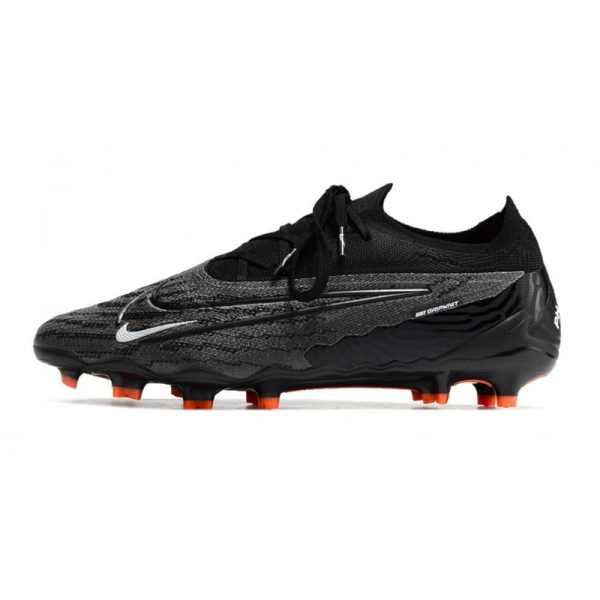 Chaussures Nike Phantom GX Elite FG Noir Blanc Sommet Gris Fumée