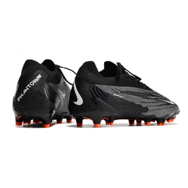 Chaussures Nike Phantom GX Elite FG Noir Blanc Sommet Gris Fumée