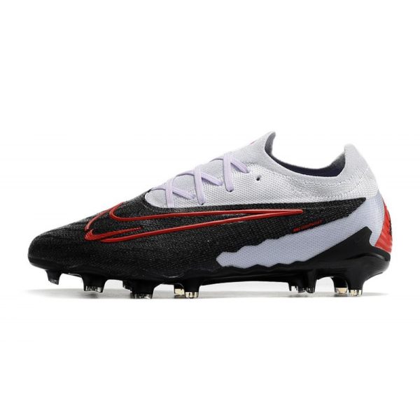 Chaussures Nike Phantom GX Elite FG Noir Gris Rouge
