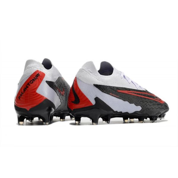 Chaussures Nike Phantom GX Elite FG Noir Gris Rouge