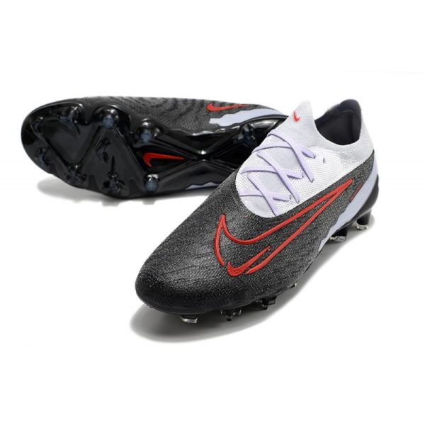 Chaussures Nike Phantom GX Elite FG Noir Gris Rouge