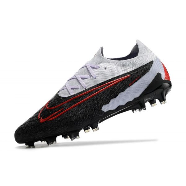 Chaussures Nike Phantom GX Elite FG Noir Gris Rouge