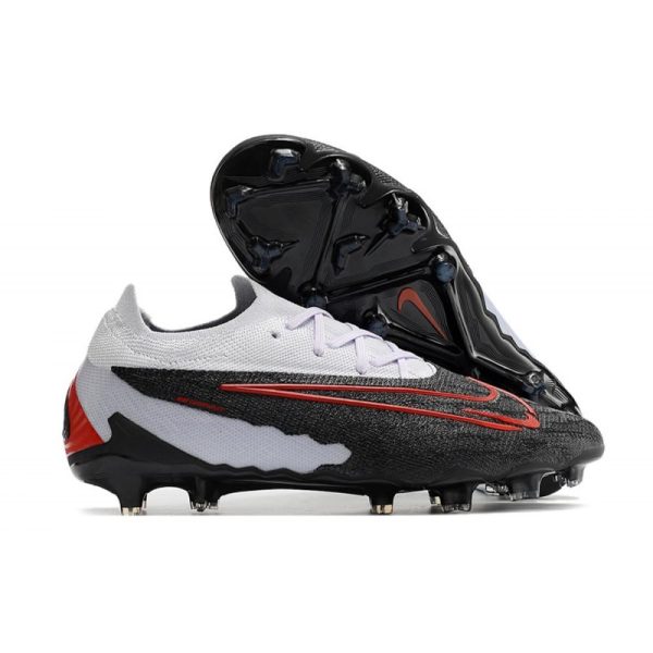 Chaussures Nike Phantom GX Elite FG Noir Gris Rouge