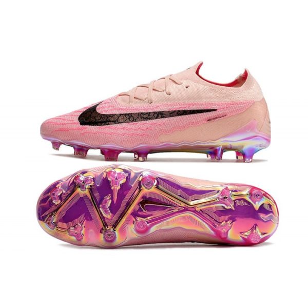 Chaussures Nike Phantom GX Elite FG Rose Noir