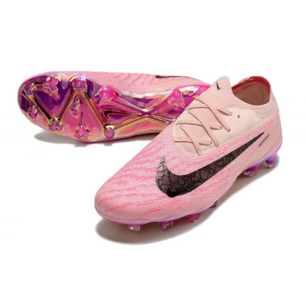 Chaussures Nike Phantom GX Elite FG Rose Noir