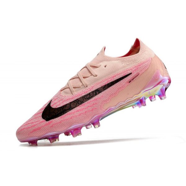 Chaussures Nike Phantom GX Elite FG Rose Noir