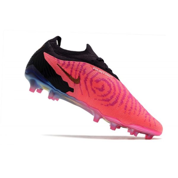 Chaussures Nike Phantom GX Elite FG Rose Noir Blanc