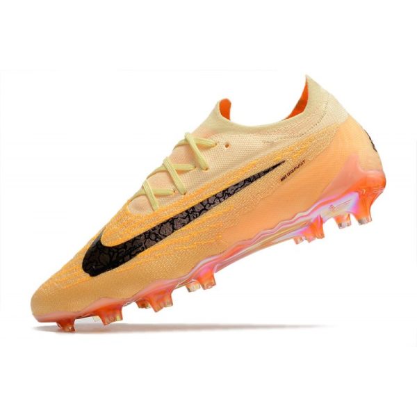 Chaussures Nike Phantom GX Elite FG Teinte Citron Bordeaux Crush
