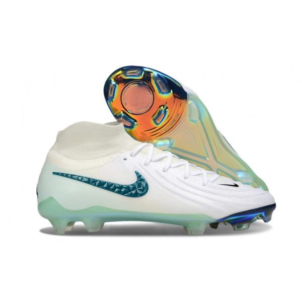 Chaussures de foot Nike Phantom Luna Elite FG Blanc Vert