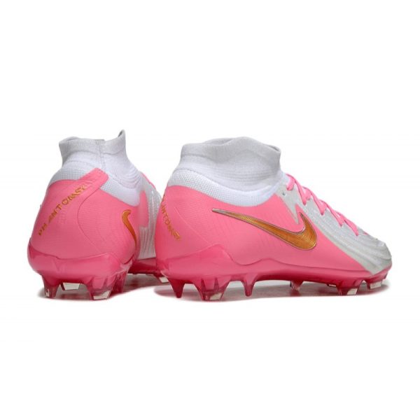 Chaussures Nike Phantom Luna Elite FG Rose Blanc
