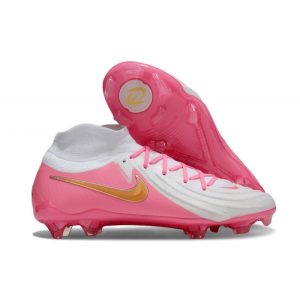 Chaussures de foot Nike Phantom Luna Elite FG Rose Blanc