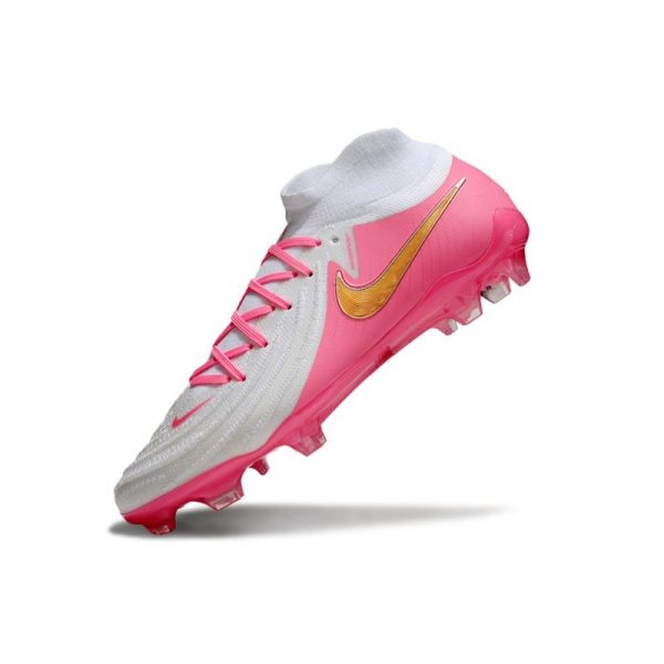 Chaussures Nike Phantom Luna Elite FG Rose Blanc