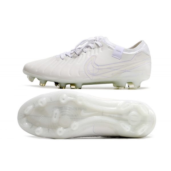Chaussures Nike Tiempo Legend X Elite FG Blanc
