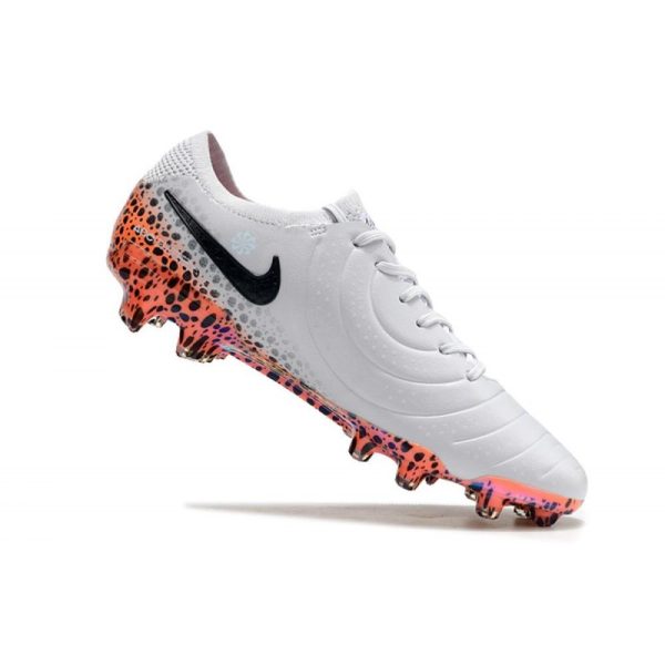 Chaussures Nike Tiempo Legend X Elite FG Blanc Noir Orange