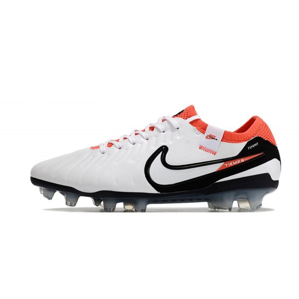 Chaussures Nike Tiempo Legend X Elite FG Blanc Noir Pourpre
