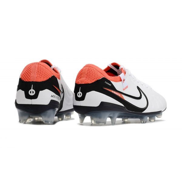 Chaussures Nike Tiempo Legend X Elite FG Blanc Noir Pourpre