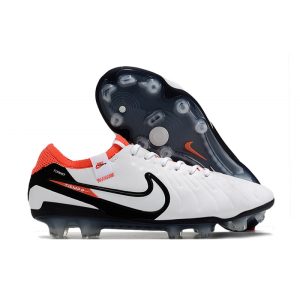 Chaussures de foot Nike Tiempo Legend X Elite FG Blanc Noir Pourpre
