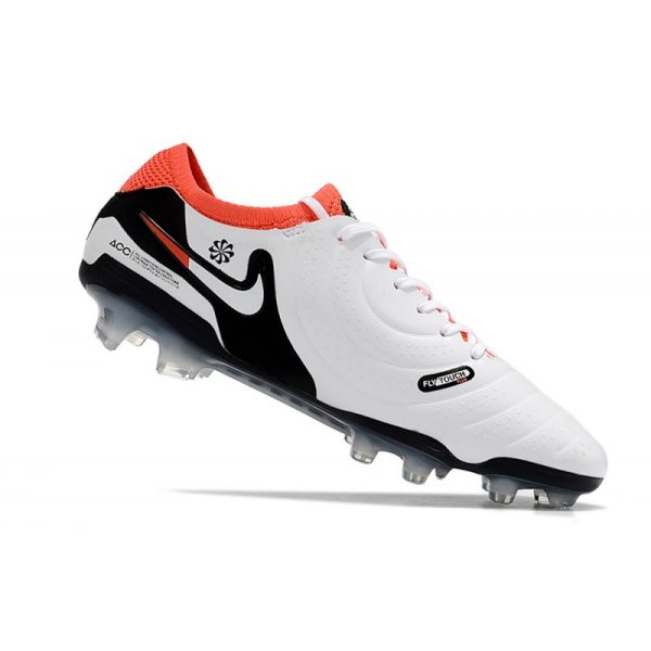 Chaussures Nike Tiempo Legend X Elite FG Blanc Noir Pourpre
