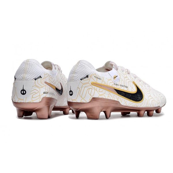 Chaussures Nike Tiempo Legend X Elite FG Blanc Or Noir