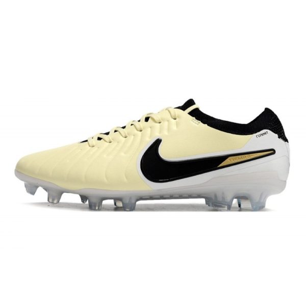 Chaussures Nike Tiempo Legend X Elite FG Crampon de Foot Nike Tiempo Legend X Elite FG Mad Ready - Lemonade Noir