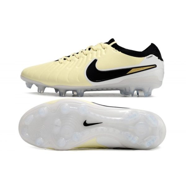 Chaussures Nike Tiempo Legend X Elite FG Crampon de Foot Nike Tiempo Legend X Elite FG Mad Ready - Lemonade Noir