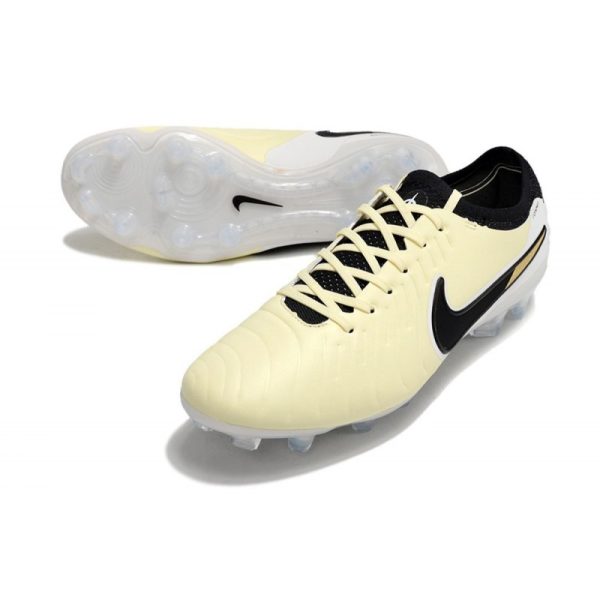 Chaussures Nike Tiempo Legend X Elite FG Crampon de Foot Nike Tiempo Legend X Elite FG Mad Ready - Lemonade Noir