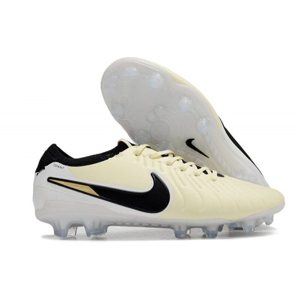 Chaussures Nike Tiempo Legend X Elite FG Crampon de Foot Nike Tiempo Legend X Elite FG Mad Ready - Lemonade Noir