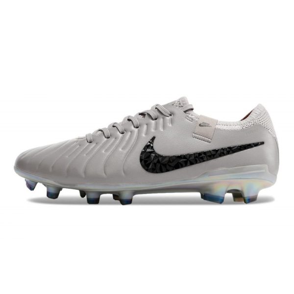 Chaussures Nike Tiempo Legend X Elite FG Gris Atmosphère Noir