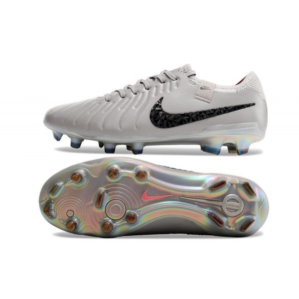 Chaussures Nike Tiempo Legend X Elite FG Gris Atmosphère Noir
