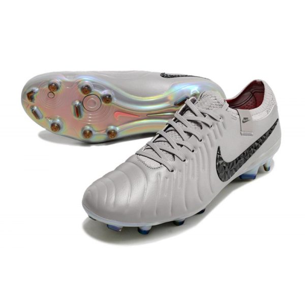 Chaussures Nike Tiempo Legend X Elite FG Gris Atmosphère Noir