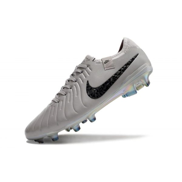 Chaussures Nike Tiempo Legend X Elite FG Gris Atmosphère Noir