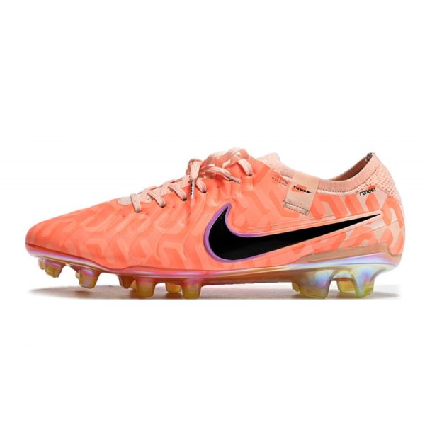 Chaussures Nike Tiempo Legend X Elite FG NU Goyave Givré Noir Orange Total