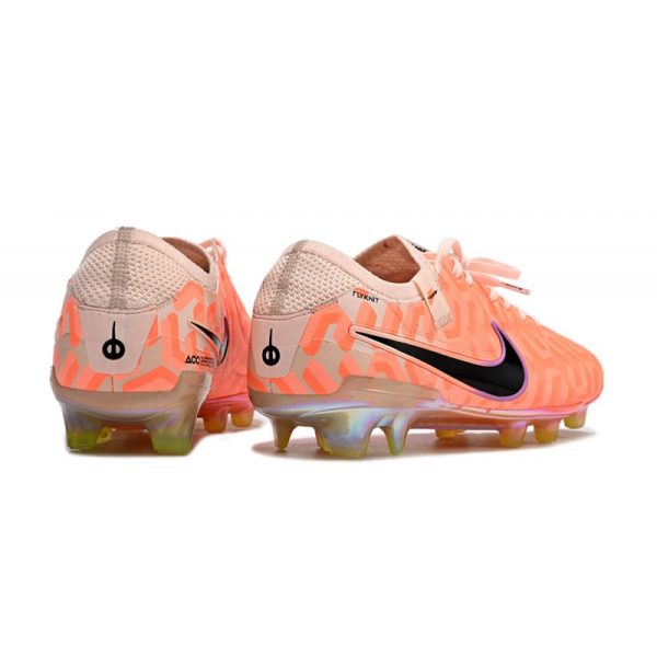 Chaussures Nike Tiempo Legend X Elite FG NU Goyave Givré Noir Orange Total