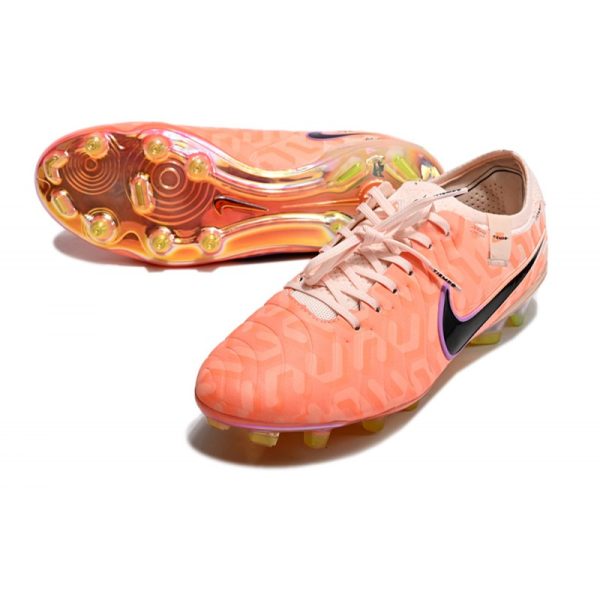 Chaussures Nike Tiempo Legend X Elite FG NU Goyave Givré Noir Orange Total