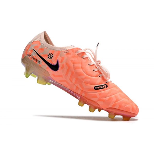 Chaussures Nike Tiempo Legend X Elite FG NU Goyave Givré Noir Orange Total