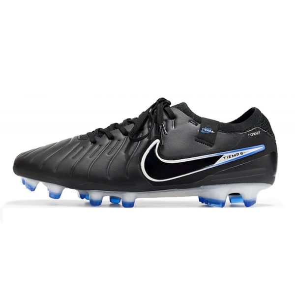 Chaussures Nike Tiempo Legend X Elite FG Noir Chrome Hyper Royal